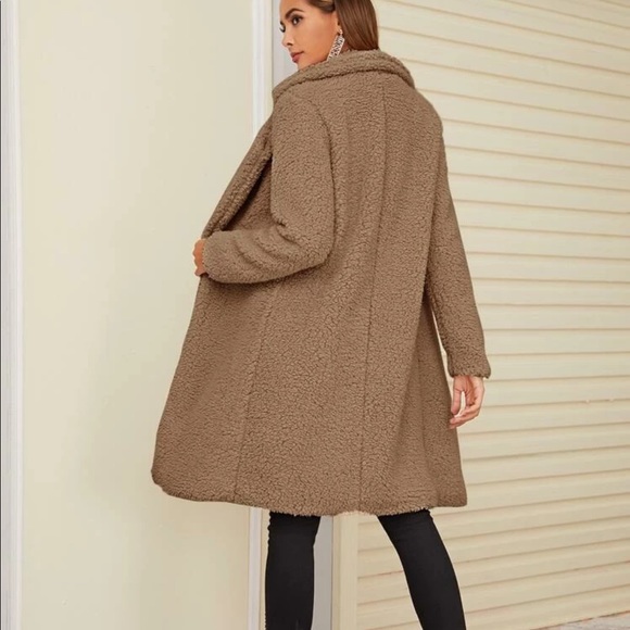 Light brown fuzzy coat - Picture 3 of 3
